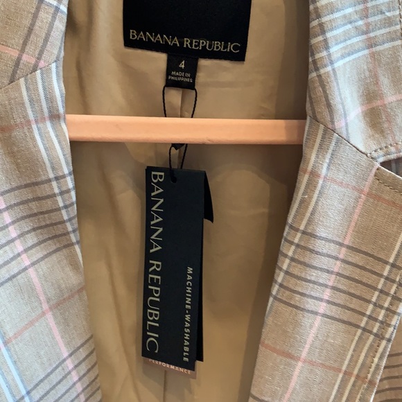 Banana Republic Size 4 Linen Blazer - Picture 2 of 7